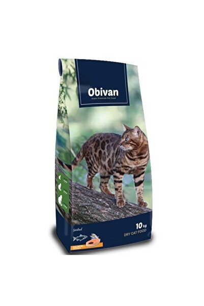 obivan Somonlu Ve Hamsili Kısırlaştırılmış Kedi Maması 10kg