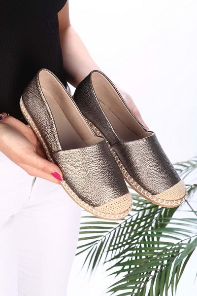 Shoeberry Platinum Skin Espadrille für Damen