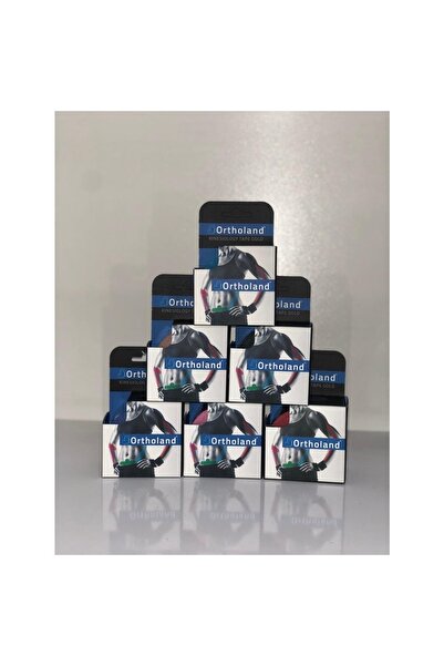 Ortholand Siyah Renk Kinesi Band Sporcu Kas Ağrı Bandı 5 Adet