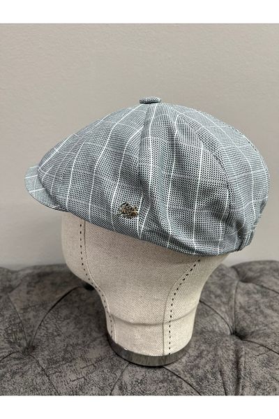 Makro Optik New Model 8 Piece Summer Linen Cap (Peaky Blinders Hat)
