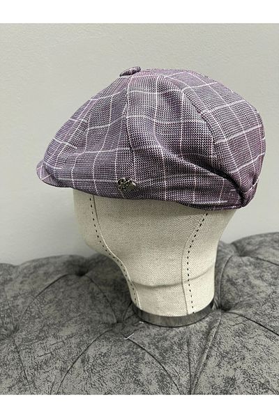 Makro Optik New Model 8 Piece Summer Linen Cap (Peaky Blinders Hat)