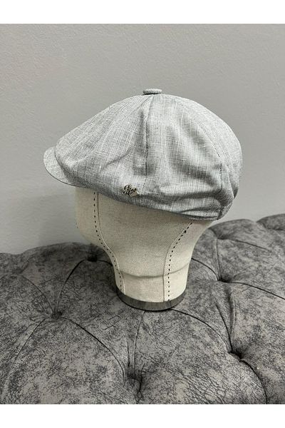 Makro Optik New Model 8 Piece Summer Linen Cap (Peaky Blinders Hat)