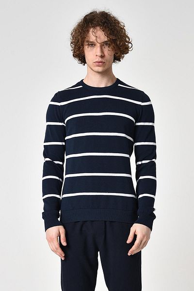 ALEXANDERGARDI Pulover din bumbac cu dungi (e22-5703)