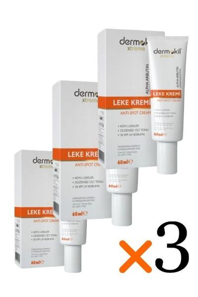 Dermokil Extreme Anti-spot Leke Kremi Cilt Beyazlatıcı 60 ml X 3 Adet
