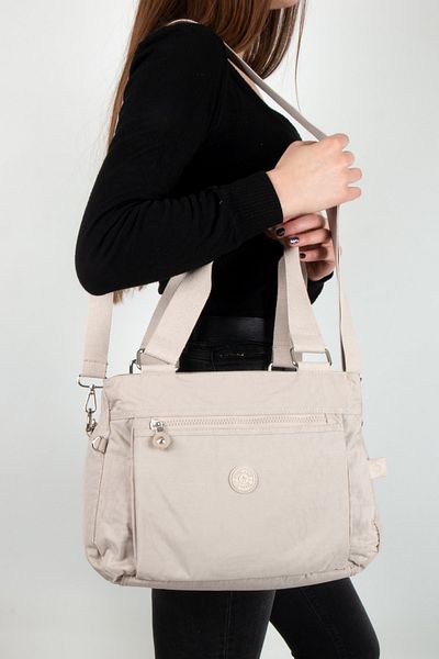 MEGA Women's Klinkir Fabric Shoulder Strap Bag Cream 267