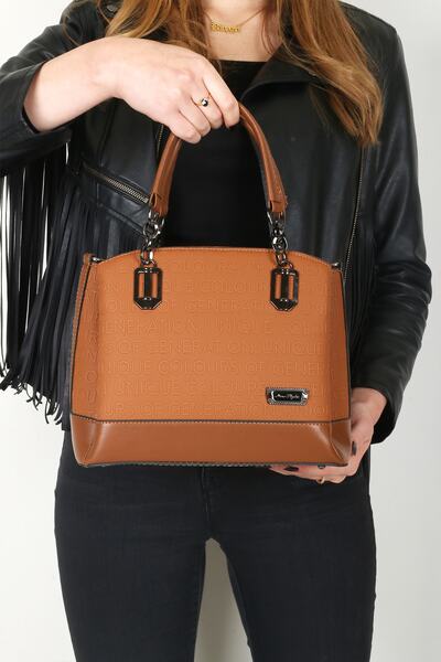 By Hakan 802 Crocodile Women's Handbag Ladies Crossbody Bag Brown