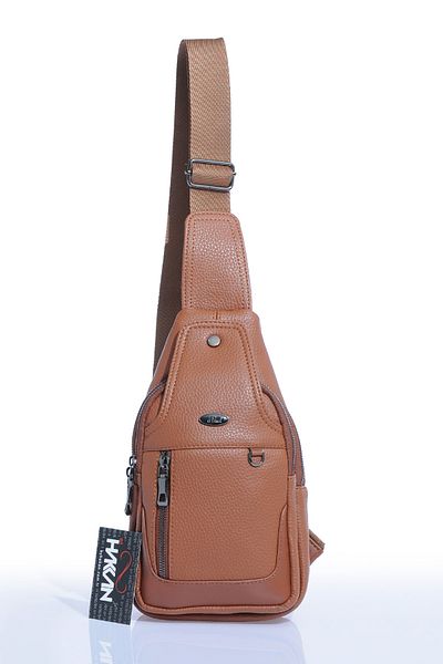 By Hakan Byhakan Ar-0011 Body Bag Cross Back and Shoulder Bag Brown