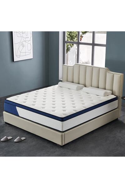 pink home Night Lakşiri Ortopedik Yatak Kuş Tüyü Pedli Ultra Yaylı Yatak Tek Kişilik Çift Kişilik