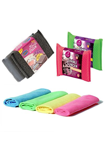 Fresh Lavetă din microfibră Inox Magic Sponge din oțel inoxidabil