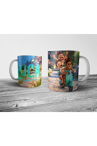 Pixxa Luca Pixar Giulia Alberto Mug Cup Model 4