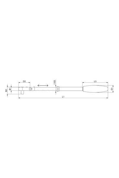 Würth Articulated Telescopic Ratchet 1/2"294-432mm