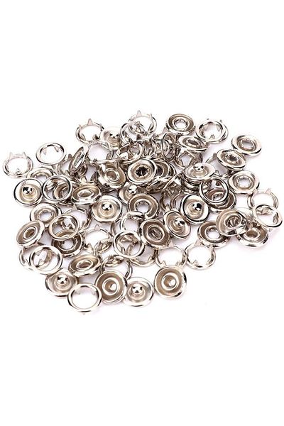 tuhafiyecimiz 10.5mm Nickel (silver) Baby Studs 100 Pieces