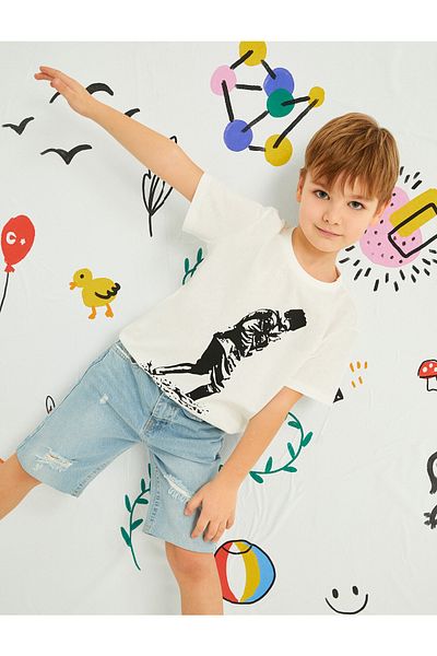 Koton Bermuda Denim Shorts Cotton
