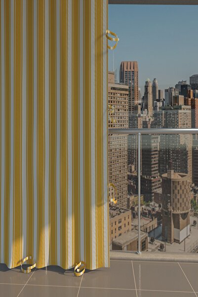 Basic Creation Balkon Perdesi Balkon Brandası - Yağmur Geçirmez - Bağcıklı - ...