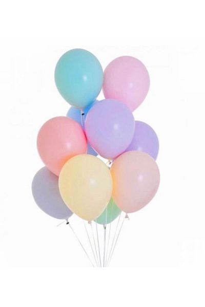 Deniz Party Store Macaron Soft Balloon Mixed Color 12 Inch 10 Pcs