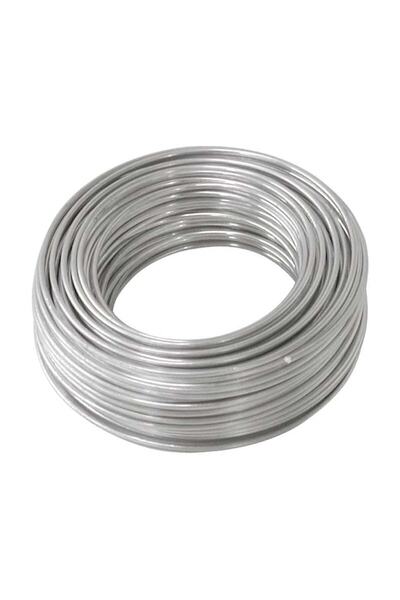 Hdg Alüminyum Çiçek Teli, Gümüş Renk Kalınlık : 3.00 Mm - 10 Metre