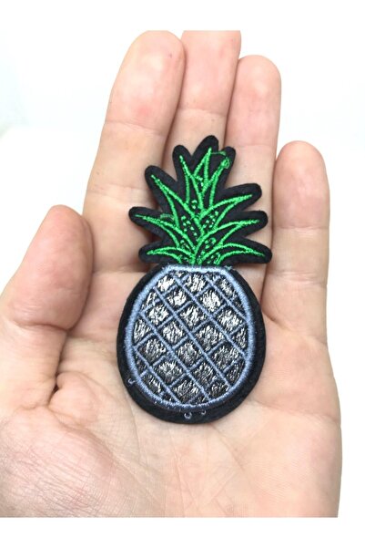 oldskoolbutik Crestă brodată cu sclipici gri