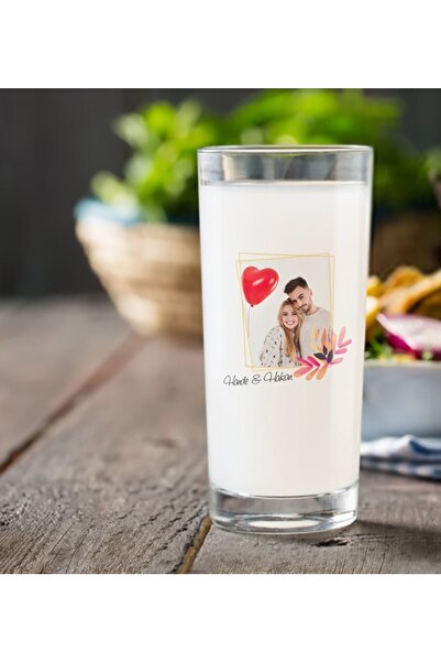 BK Kişiye Özel Renkli Baskılı Isimli Fotoğraflı Rakı Bardağı-29