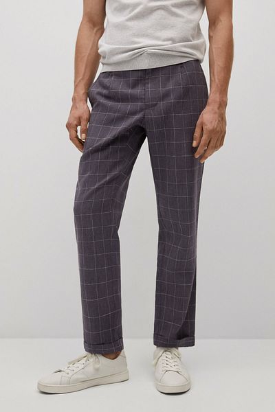MANGO Man Men's Gray Trousers 17010042