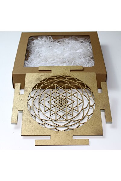 vivus in Sri Yantra Sembolü Kutsal Geometri Gold 25cm