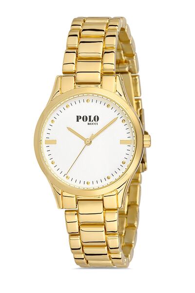 POLO Rucci ساعة يد نسائية معدنية