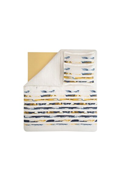 Yataş Stain Ranforce Бежевий двоспальний комплект постільної білизни