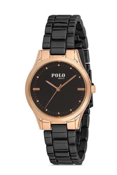 POLO Rucci ساعة يد نسائية معدنية