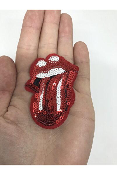 oldskoolbutik Ștampile cu paiete Rolelling Stones Arma