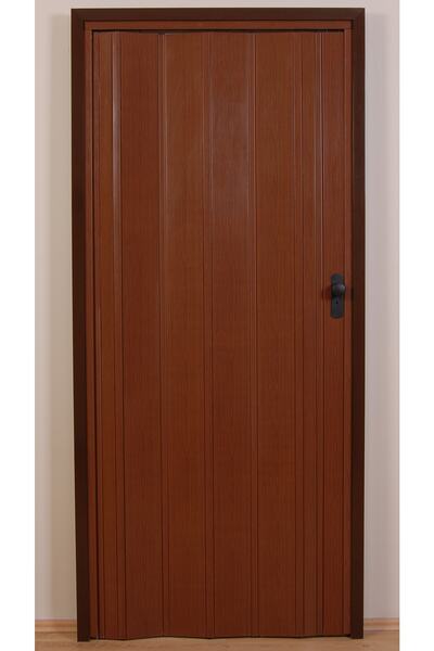 DEKORAKS Akordeon Kapı, Ceviz Ahşap Desenli, 72x215cm