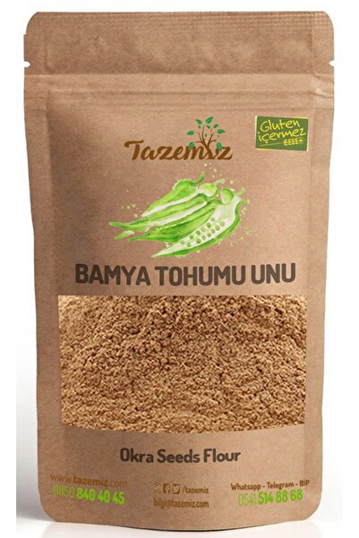 TAZEMİZ Bamya Tohumu Unu - Tozu- 500gram