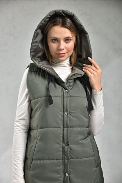 VOLT CLOTHİNG Puffer vesta s kapucí