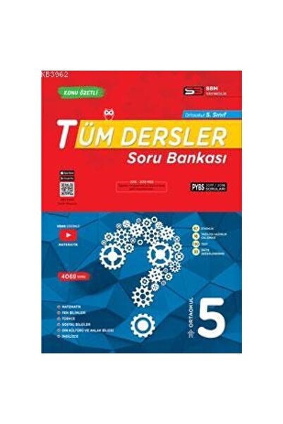 Sbm Yayıncılık Sbm / 5 Sınıf Tüm Dersler Soru Bankası