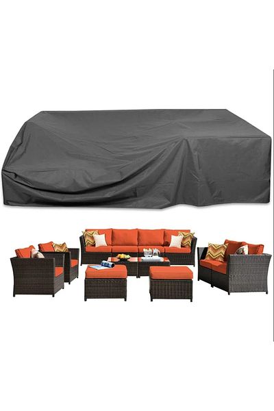 AutoZEL Black Waterproof Sofa and Table Set - Chair Protector, 200X160X80 Tarpaulin