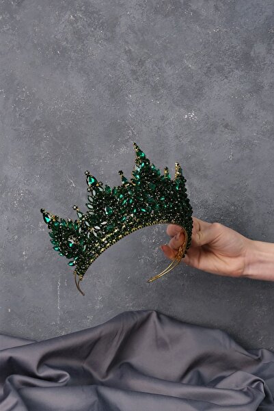 Limelia Coroana de mireasă cu mărgele de înaltă densitate din aur Paris