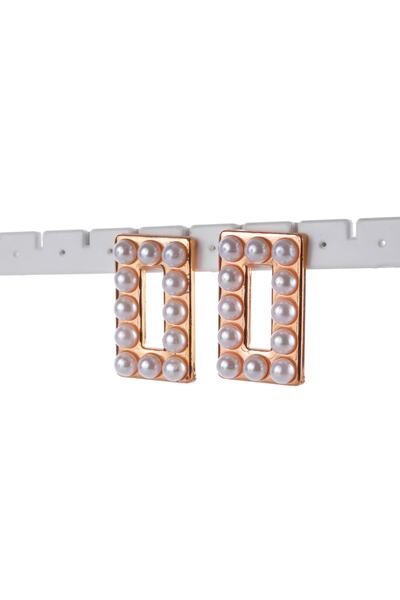 VS ACCESSORY Inci Dikdörtgen Döküm Küpe