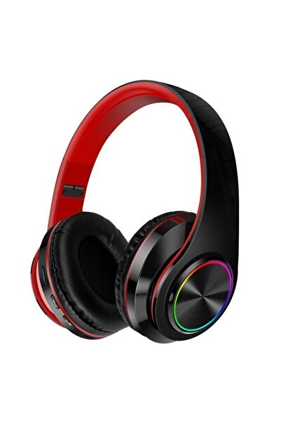 TEKNOSANAY B39 Kablosuz Bluetooth Kulaklık- Led Işıklı Kulaküstü Kulaklık-her Telefona Uyumlu Pg-b39
