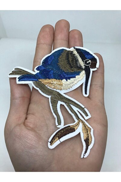 oldskoolbutik Κέντημα πουλιού στο κλαδί