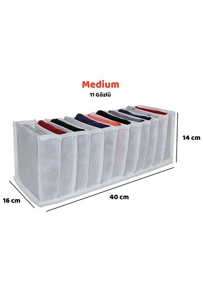 REKHOME 11 Compartment Cabinet Drawer Accordion Folding Laundry Organizer Organizer Medium