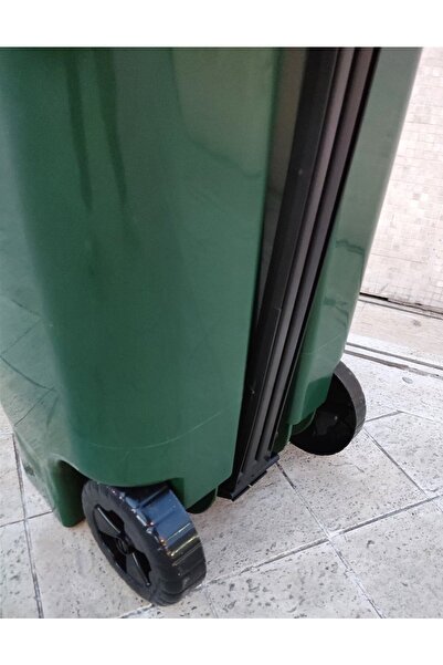 Violet Tekerlekli Pedallı Çöp Konteyneri 80 Lt Yeşil