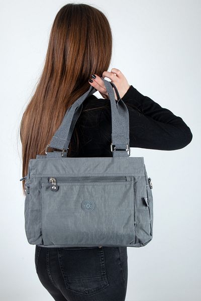 MEGA Women's Klinkir Fabric Shoulder Strap Bag Gray 267
