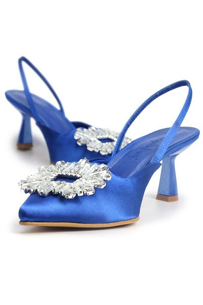 shopcolic 672 Buckle Detail 6cm Small Heel Evening Dress Women's Shoes