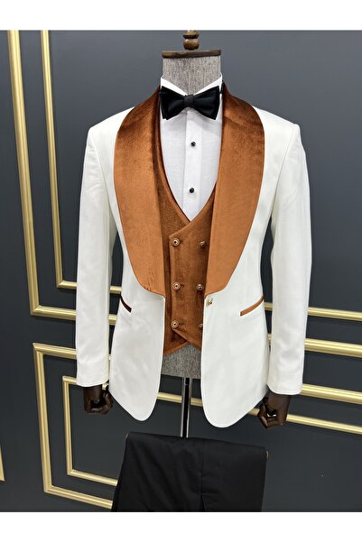 SARDINELLI Özel Tasarım Kadife Detaylı Smokin