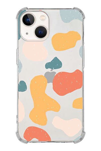 PrintiFy Apple Iphone 13 Mini Uyumlu Köşe Korumalı Antişok Kapak Grunge Tasar...