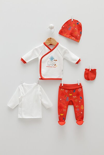 Caramell Prematüre - Erken Doğan Bebek 5'li Takım Seti Adventure + Çorap Hedi...