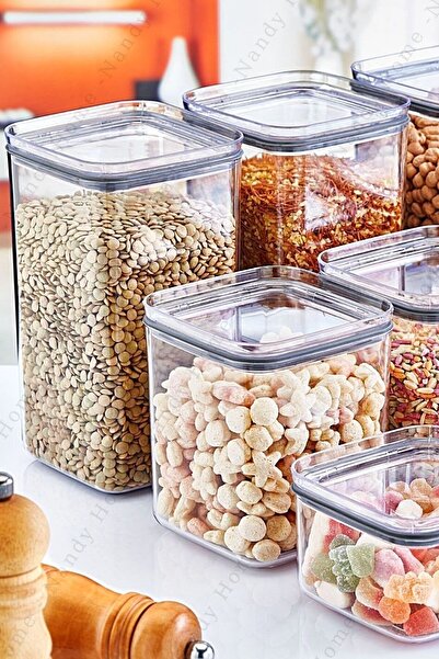 Nandy Home Set of 18 Square Sealed, Leak-Proof Lid Storage & Food Container Transparent