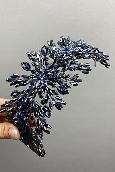 Limelia Accesoriu pentru bentita de păr cu coroană de mireasă cu margele