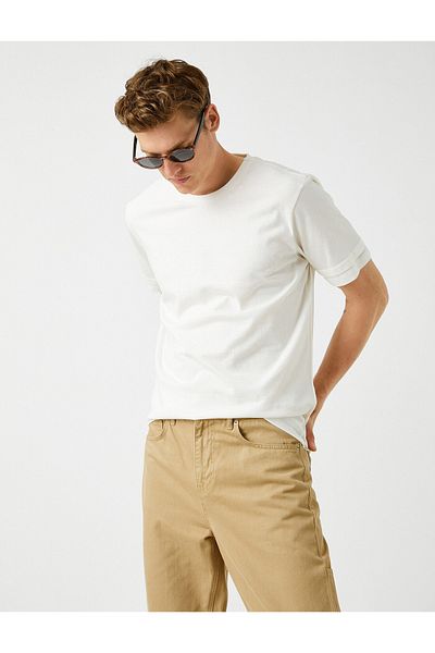 Koton T-Shirt Regular Fit Crew Neck Basic
