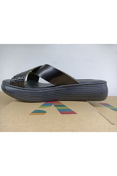 DUNLOP Genuine Leather Chopper Anatomical Comfort Slippers