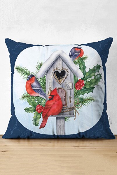 Realhomes Husă de pernă din piele de căprioară, cu tematică de Anul Nou, cu d...