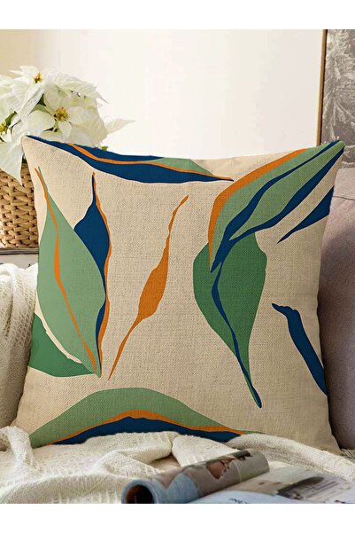 Realhomes كريم خلفية مجردة تحت عنوان راشيل محبوك وسادة رمي غطاء وسادة